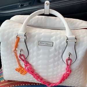 Betsey Johnson White Purse